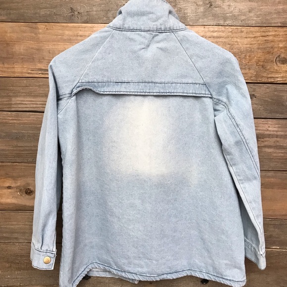 Distressed Jean Jacket L - Picture 4 of 6